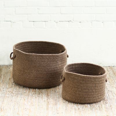 Woven Wool Storage Basket Terrain