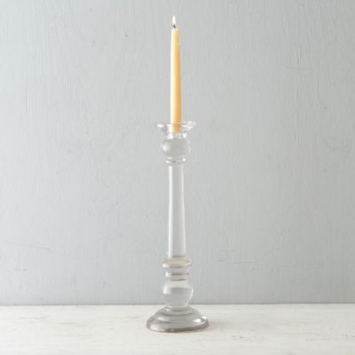 Glass Pillar Candlestick, Large Terrain