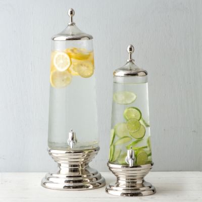 Rippled Glass Drink Dispenser, Tall Terrain