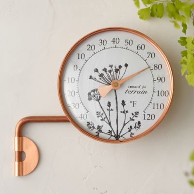 Copper Dial Thermometer, Meadow Terrain