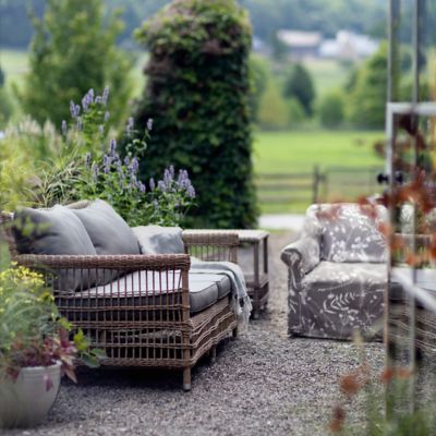 Trellis Weave All Weather Wicker Sofa