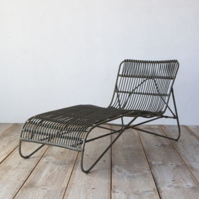 Open Weave All Weather Wicker Lounger Terrain