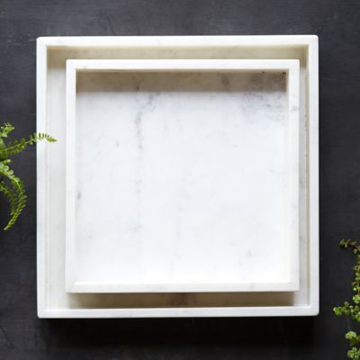 Square Marble Trays, Set of 2 Terrain