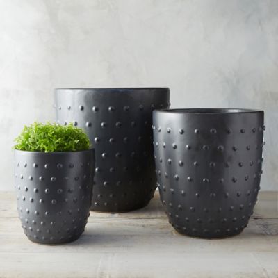 Hobnail Clay Pot