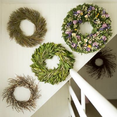 Scattered Pansies Wreath