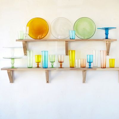Protected Teak Wall Shelf