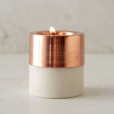 Copper & Marble Votive Holder Terrain