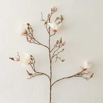 43” Faux Magnolia Branch, Pink Terrain