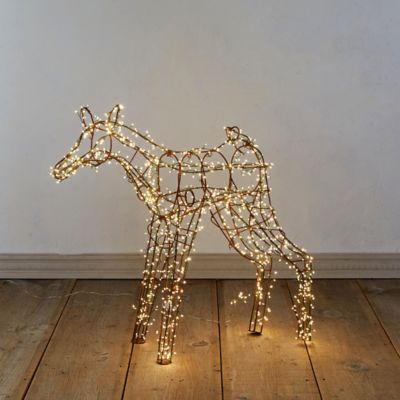 Antique Iron Topiary Form, Deer