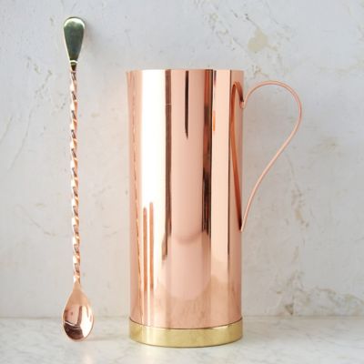 Copper & Brass Pitcher with Spoon Terrain