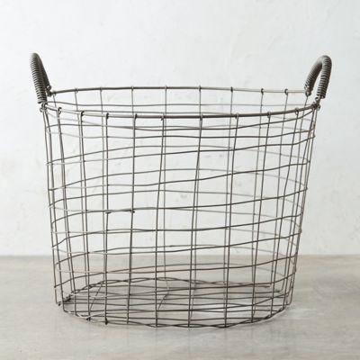 Two Handle Steel Wire Basket Terrain