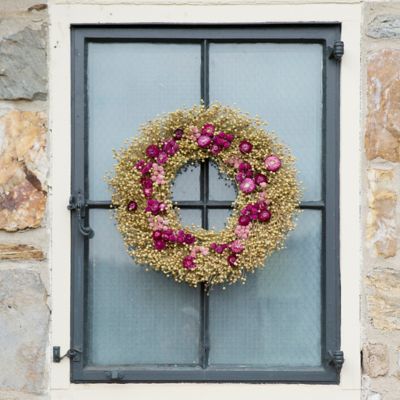Strawflower & Amaranth Wreath