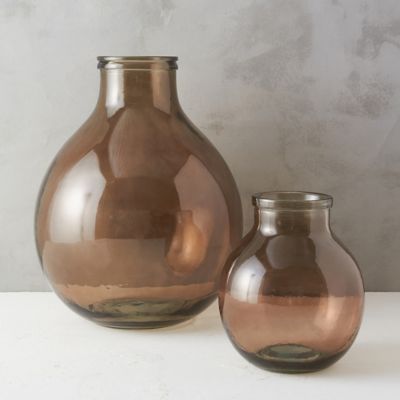 Recycled Glass Globe Vase Terrain