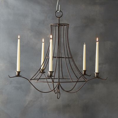 Iron Taper Chandelier