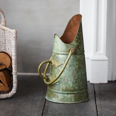 Verdigris Copper Ash Bucket