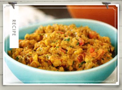 Recipe of the Week: Indian Tomato Eggplant Dip