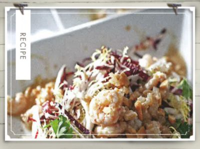 Recipe of the Week: Maine Shrimp with Radicchio & Orange-Cashew Dressing