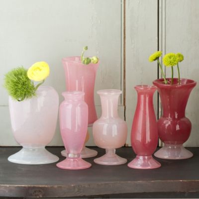 Frosted Rose Vase Collection
