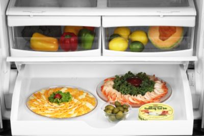 Maytag MFI2568AEW -- Slide-Out Deli Tray And Fresh Food Drawers