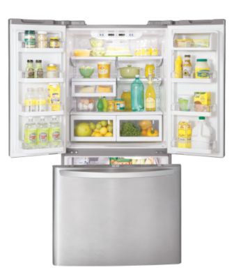 Doors open (stainless model shown; sold separately)