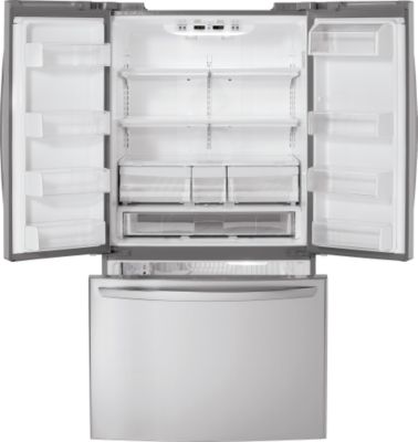 Doors Open, Fridge Empty, Stainless-Steel Model