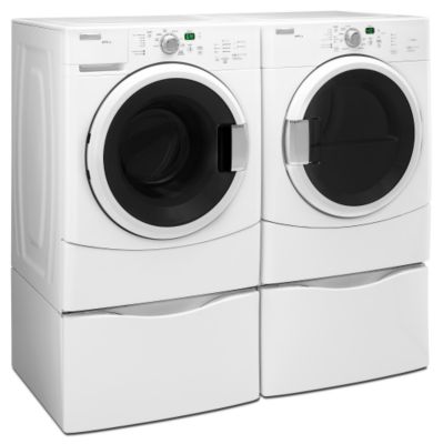 Shown with dryer, both on pedestals (dryer and pedestals sold separately)