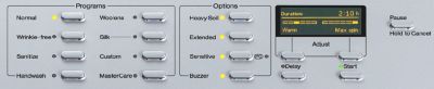 Miele W4840 Control Panel