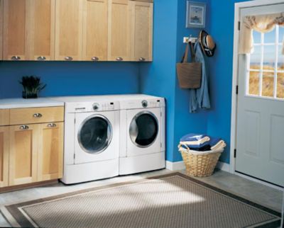 Side by Side in the Laundry Room