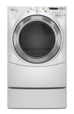 Dryer on optional 10-inch pedestal
