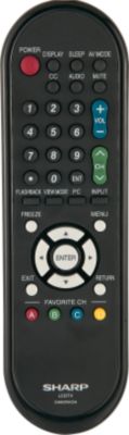 LC-19SB24U Remote Control