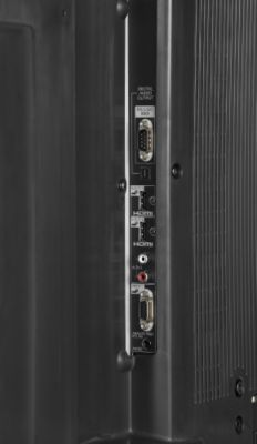 Close up view of inputs/outputs