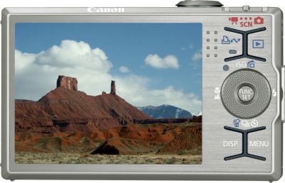 Back of PowerShot SD790 IS