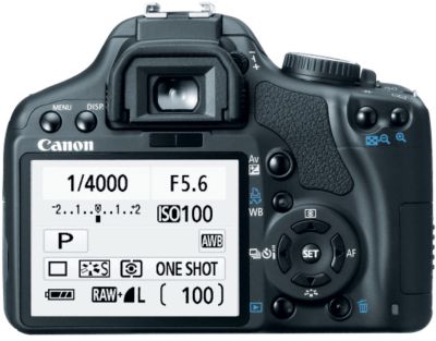 Canon digital Rebel XSI -- LCD view