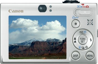 Back of PowerShot SD770 IS Black