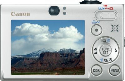 Back of PowerShot SD770 IS Silver