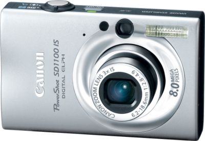 Canon PowerShot SD1100 IS 8.0-megapixel silver PowerShot digital ...