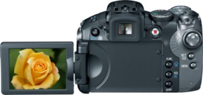 Back Of PowerShot S5 IS With LCD Open