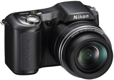 Nikon COOLPIX L100 10 megapixel black COOLPIX-series digital camera ...