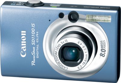 Canon PowerShot SD1100 IS 8.0 megapixel blue PowerShot digital camera ...