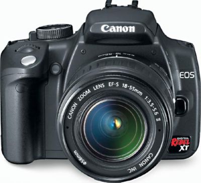 Canon Digital Rebel XT 8MP SLR w/Lens $479.98