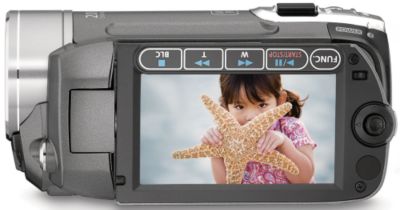 Side view with screen on