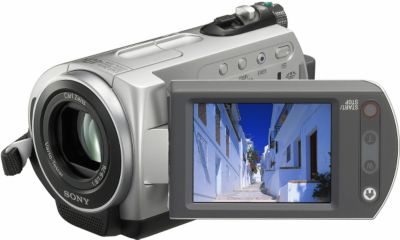 Sony DCR-SR42 Silver/Graphite 30 GB Hard Disk Drive Handycam Camcorder ...