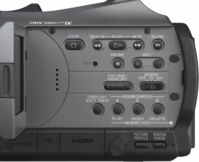 HDR-FX7 Control Panel
