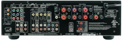 Back panel of receiver