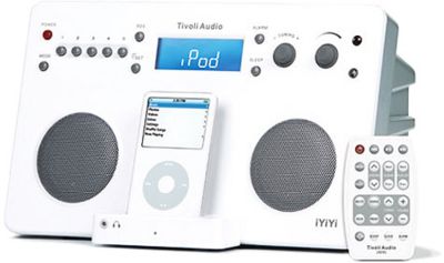 Tivoli iYiYi White/Silver iPod Dock With AM/FM Stereo Radio Picture