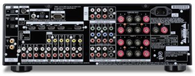 Back panel of receiver