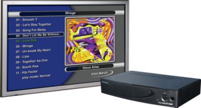 Escient ZP1 with on-screen graphical user interface