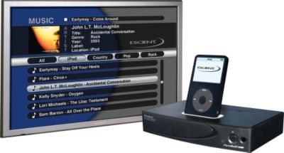 Escient FP1 with on-screen graphical user interface (iPod sold separately)