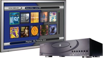 Escient audio server -- graphical user interface