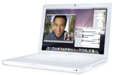 Apple MB062LL/B 2.2 GHZ MACBOOK 13.3 screen 120GB hard drive white laptop